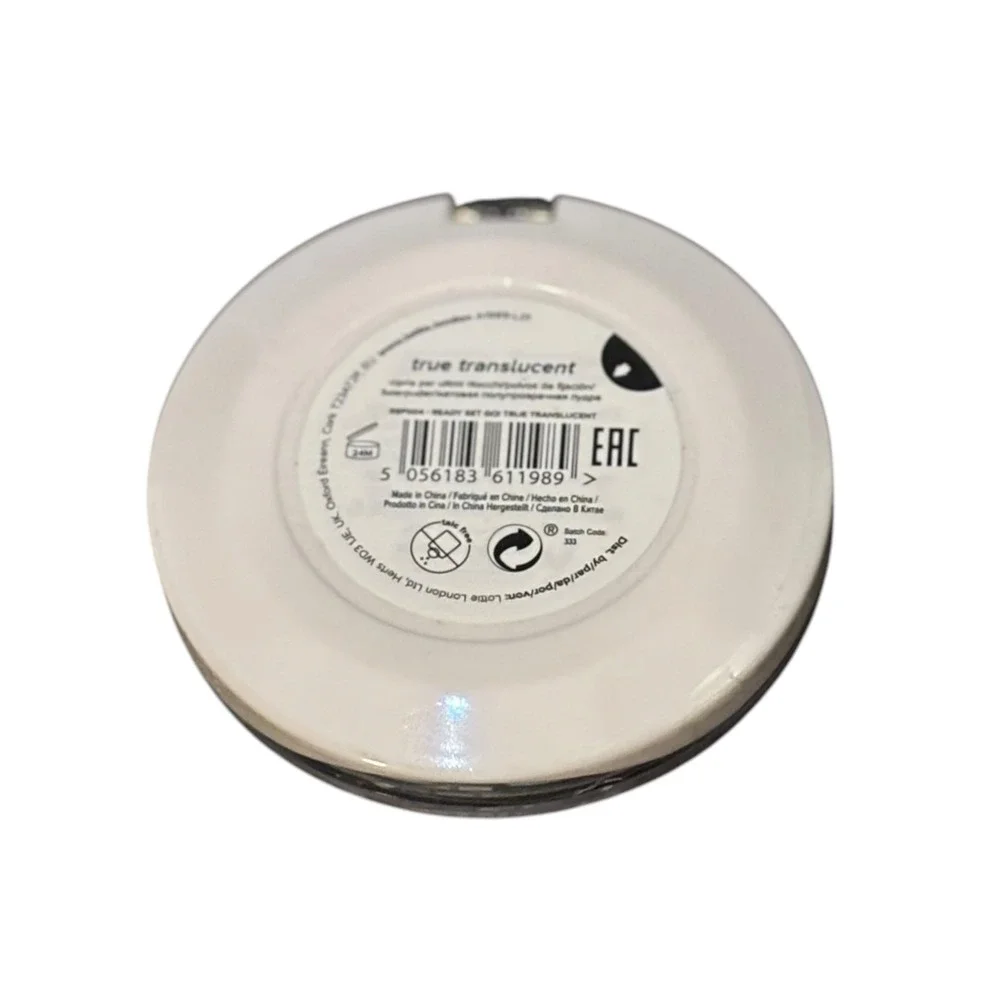 Lottie London Ready Set Go Pressed Setting Powder True Translucent Talc Free 7g